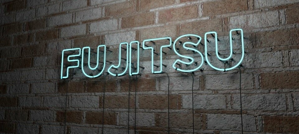Fujitsu neon sign