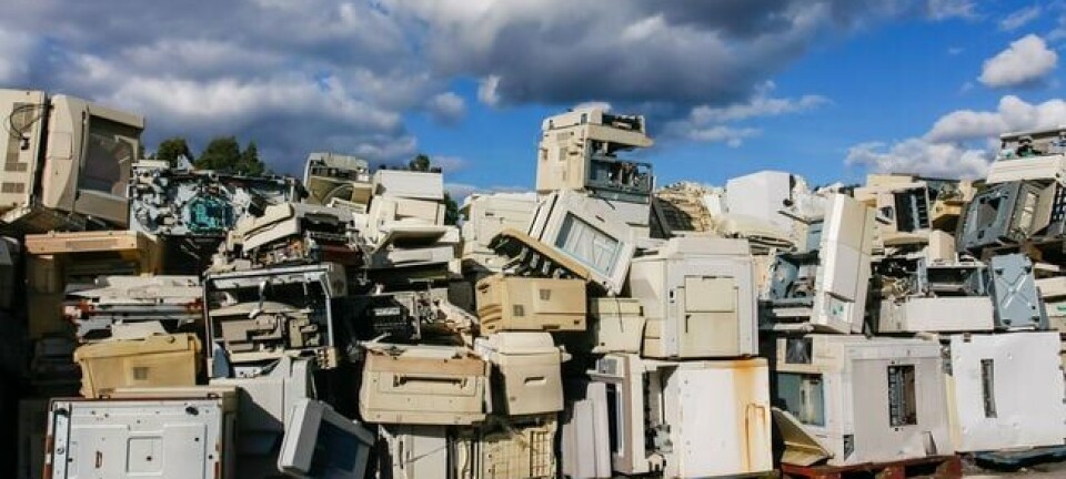 Landfill filled with computers