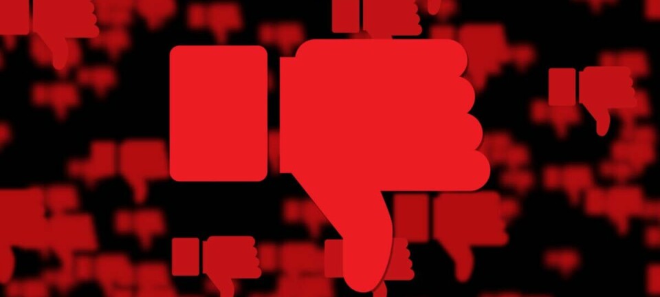 Graphic of a thumbs down