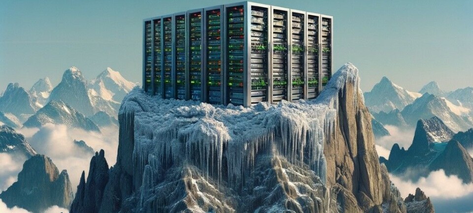 Datacenter at the top of a remote mountain