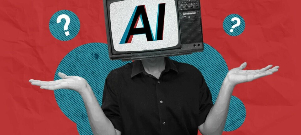 Illustration of bad, possibly malicious AI as someone with a TV on their head