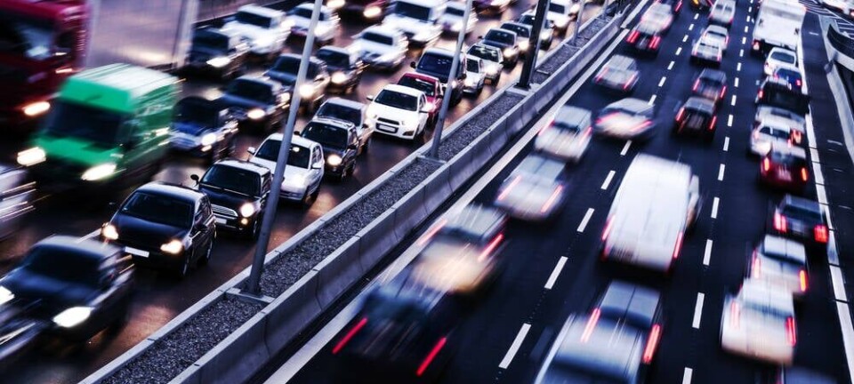 Busy freeway filled with cars bumper to bumper