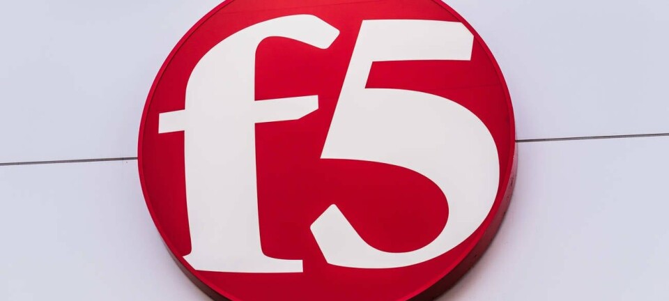 The F5 red button logo
