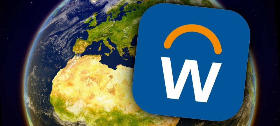 The Workday logo over Europe and Africa