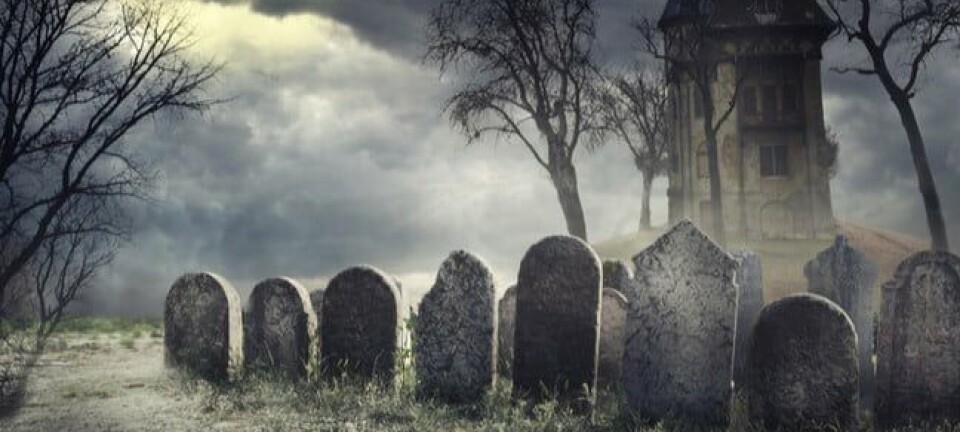 Spooky graveyard