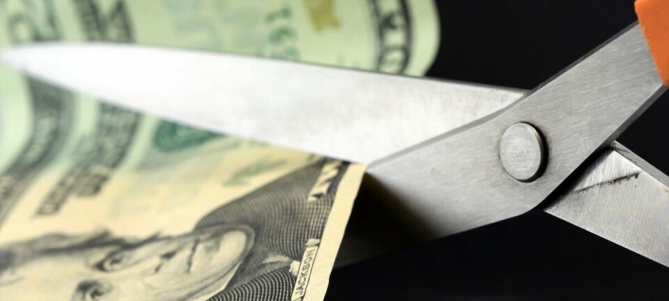 Scissors and dollars