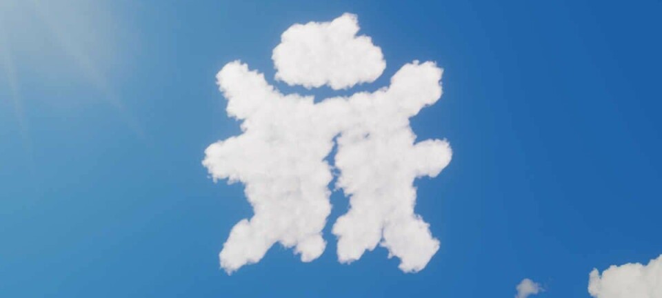 Cloud in bug shape
