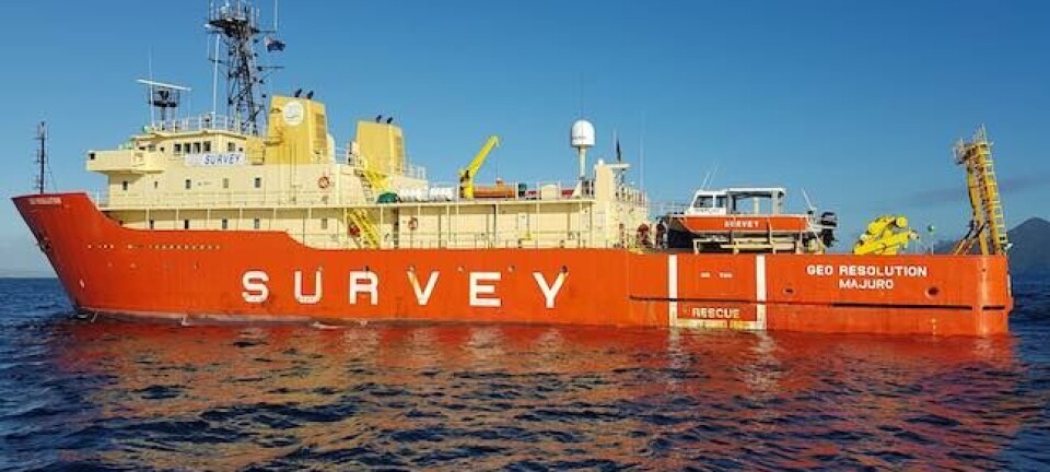 The Geo Resolution submarine cable survey ship