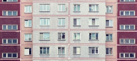 Windows on the side of a building
