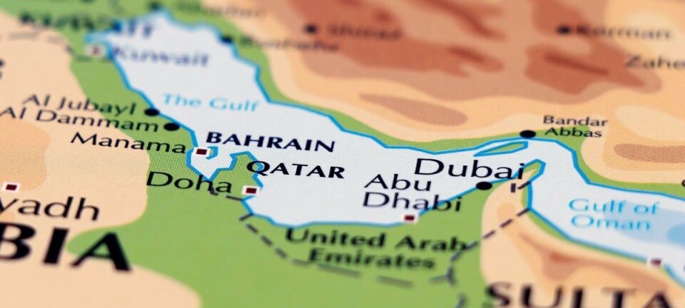 Map of the persian gulf