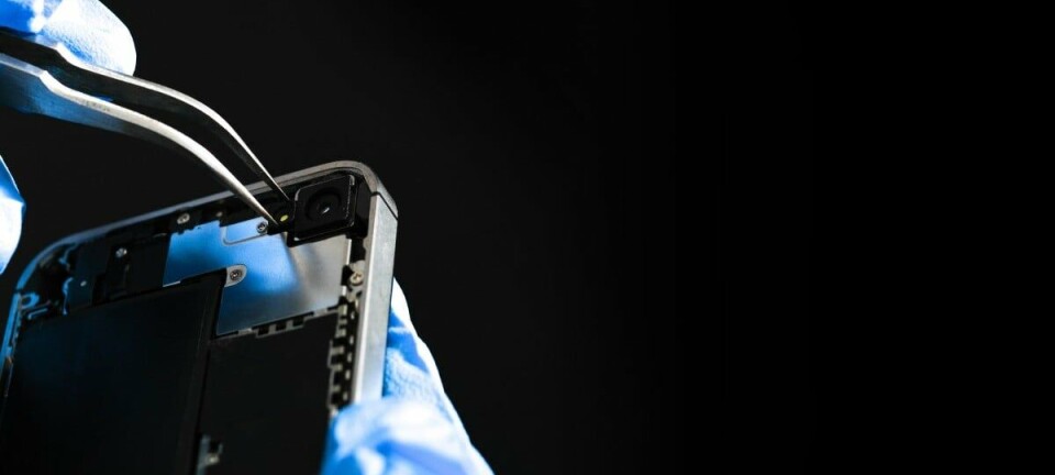 Smartphone repairs in progress