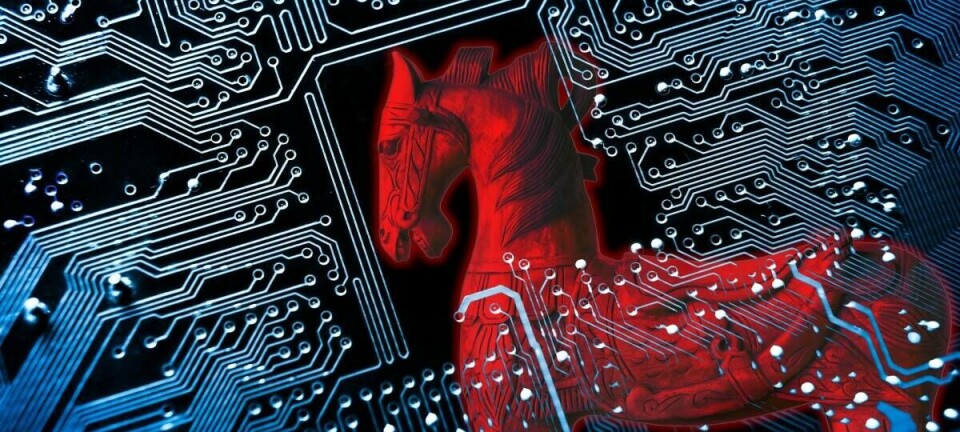 Trojan horse inside computer