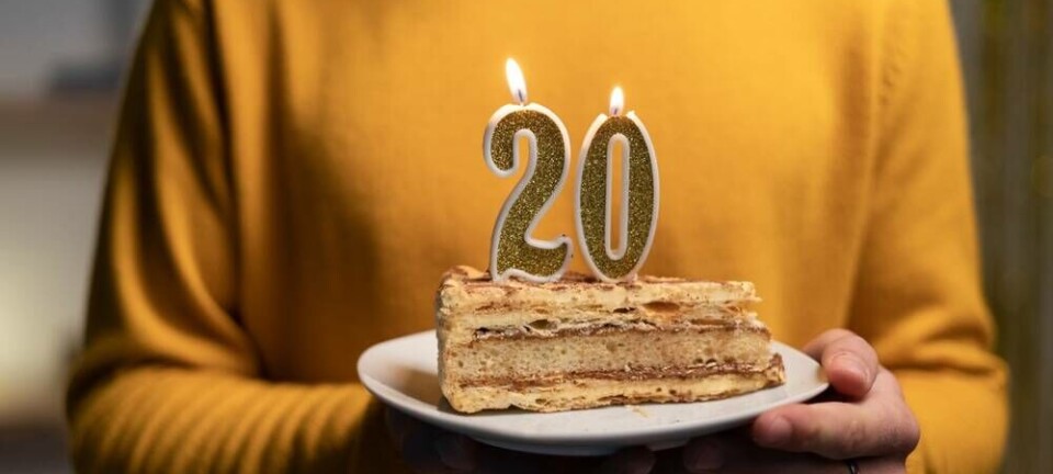 Birthday cake 20 candles