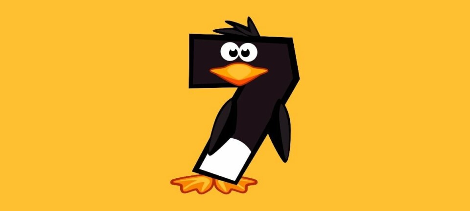 Penguin shaped number 7