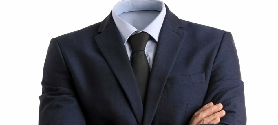 Headless businessman