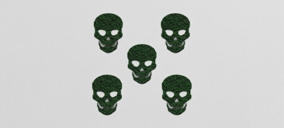 cluster of binary skulls